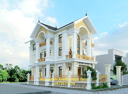 Thi công trọn gói biệt thự tân cổ điển 3 tầng Mường Tè - Lai Châu